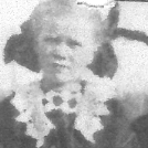 Black and white photo of a young girl