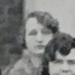 Black and white photo of a woman
