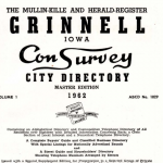 Title page of 1962 City Directory