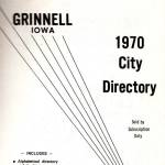 Title page of 1970 City Directory